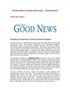 Christian News, Christian News paper - The Good News