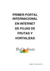 EL PRIMER PORTAL EN INTERNET DE PUJAS ONLINE PARA FRUTAS Y HORTALIZAS