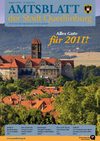 Amtsblatt 01/2011 der Stadt Quedlinburg mit den Ortschaften Bad Suderode, Gernrode und Rieder Ausgabe 01/2011 29....