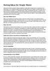 Dating Tips for Single Moms