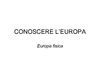 Conoscere l'Europa: Europa fisica