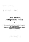 Les défis de l'intégration à l'école : rapport au 1er Ministre