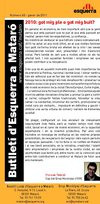 Butlletí Local d'Esquerra a Mataró, número 68