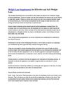 Weight Loss Supplements for Effective and Safe Weight Loss