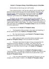 Hunter S. Thompson Essay: Great Writing about a Great Man.