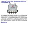 4 PORT CABLE TV HDTV DIGITAL AMPLIFIER INTERNET MODEM SIGNAL BOOSTER INTERNET AMP