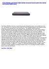 ZVOX 550HSD Low-Profile Single-Cabinet Surround Sound System with Optical and Coaxial Digital Inputs