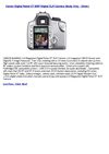 Canon Digital Rebel XT 8MP Digital SLR Camera (Body Only - Silver)