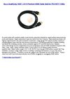 Cheap Price Electronics - NEW 1.3 6 ft Premium HDMI Cable Gold for PS3 HDTV 1080p