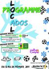 Plaquette local ados vacances hivers 2011