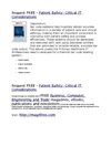 Patient Safety Critical IT Considerations