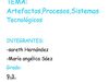 artefactos, procesos y sistemas tecnologicos 