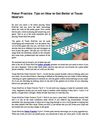 Poker Practice: Tips on How to Get Better at Texas Hold’em