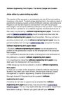 Software Engineering Term Papers: The World Change and Creation