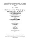 J. T. AVRIL - Dictionnaire provençal-français - 2 (N-Z)