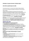 Dissertation on Corporate Governance: Theoretical Analysis