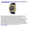 Swiss Legend Men's 20067-YG-03 Commander Collection Chronograph Yellow Gold Blue Rubber Watch