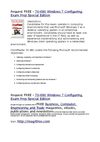 70-680 Windows 7 Configuring Exam Prep Special Edition, ExamForce, ExamForce Complimentary Practice, Exam, CramMaster...