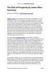 The Path of Prosperity by James Allen Summary