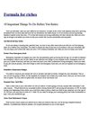 Formula for Riches
