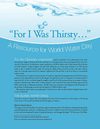 For I Was Thirsty - For the Christian community, World Wide Water Day