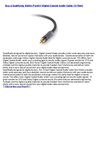 Cheap Price Electronics - Belkin PureAV Digital Coaxial Audio Cable (12 Feet)