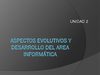 ASPECTOS EVOLUTIVOS Y DESARROLLO DEL AREA Informática