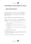 Top 6 Windows 7 Password Recovery Tips to Reset Logon Password