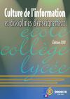Extrait - Culture de l'information et disciplines d'enseignement