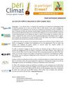 Communiqué de presse - La CCIS est prête à relever le Défi Climat 2011!
