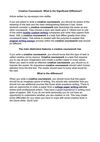 Creative Coursework: What Is the Significant Difference?