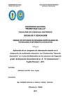 PROGRAMA DE INTERVENCIÓN TRABAJO