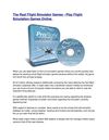 The Real Flight Simulator Games - Play Flight Simulation Games Online Now
