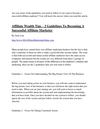Affiliate Wealth Tips – 3 Guidelines To Becoming A Successful Affiliate Marketer