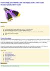  Fosmon High Speed HDMI Cable with Digital Audio / Video Cable Premium Quality HDTV Cable Fosmon Technology
