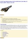  INSTEN Super High Resolution GOLD 6 ft HDMI Male Cable 1080p 1.3b Black for HDTV / Plasma / LCD / PS3 Insten