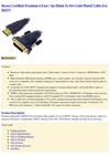  Ikross Certified Premium 6 Foot / 2m Hdmi To Dvi Gold Plated Cable For HDTV Ikross