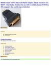  HDMI Female to DVI Male Gold Plated Adapter - Black - Great for TV - HDTV - Flat Display Monitors for use with tvs...