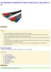  6FT PREMIUM COMPONENT VIDEO AUDIO 5 RCA CABLE HDTV 6 FT eforcity