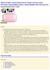 Apparel (Slim Eva Pink + Screen Protector)kroo Camera Case for Canon Powershot Camera Digital Camera + Bonus Bundled...