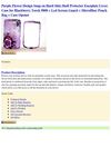  Purple Flower Design Snap on Hard Skin Shell Protector Faceplate Cover Case for Blackberry Torch 9800 + Lcd Screen...