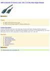  10ft LCD/LED TV Power Cord - IEC C13 Fits Most Major Brands DIY