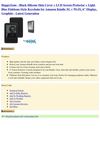  HappyZone - Black Silicone Skin Cover + LCD Screen Protector + Light Blue Fishbone Style Keychain for Amazon Kindle...