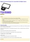  Digital LCD Screen Protector for Canon Rebel T2i Digital Camera Neewer