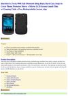  Blackberry Torch 9800 Full Diamond Bling Black Hard Case Snap on Cover Phone Protector Sleeve + Mirror LCD Screen...