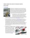 Three Things We Can Do To Reduce Water Pollution - CentralBasin