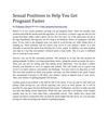 Sexual Positions to Help You Get Pregnant Faster