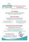 programme UNIVERSITES de la FAMILLE