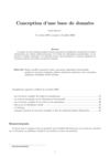 Conception des bases de données