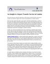 An Insight to Airport Transfer Service in London